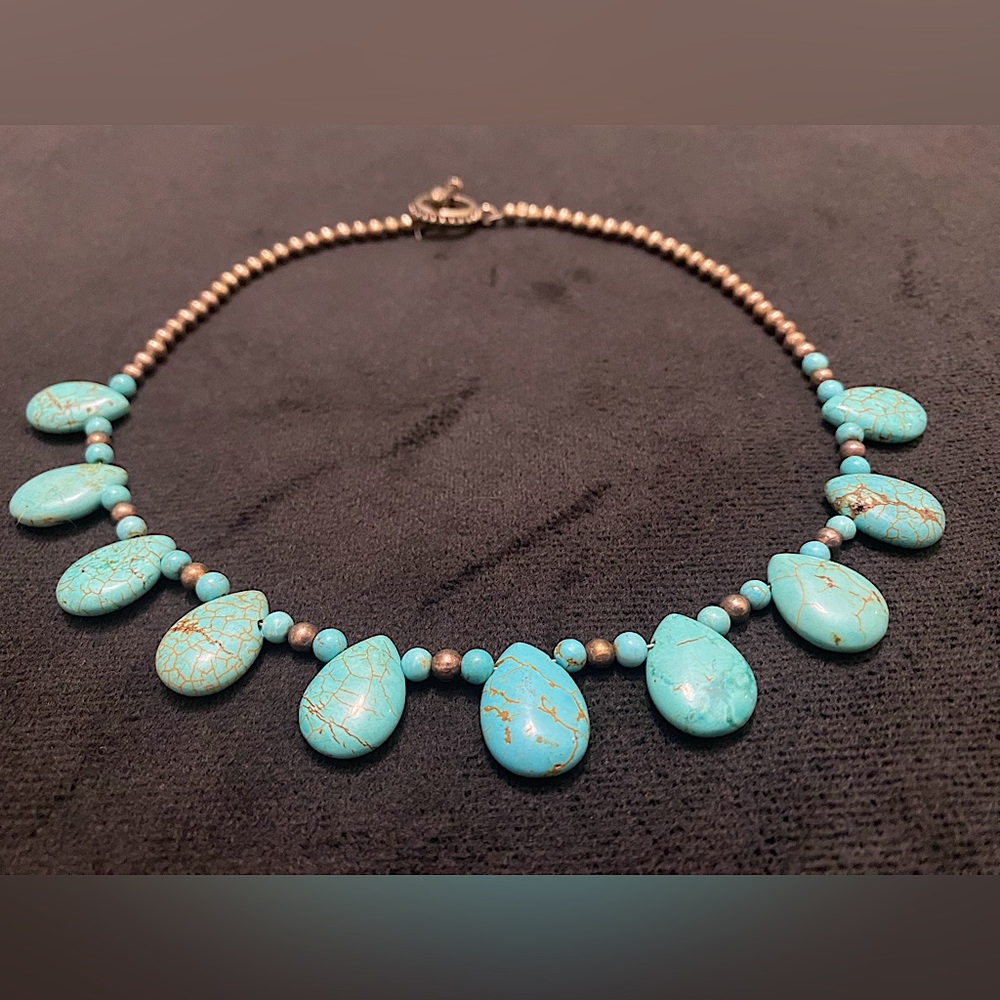 Handmade Turquoise Choker Necklace